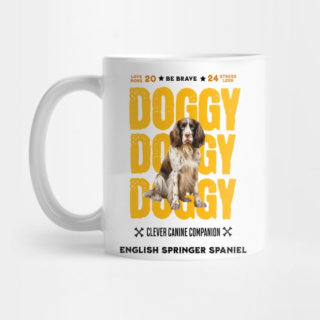Doggy English Springer Spaniel by DavidBriotArt